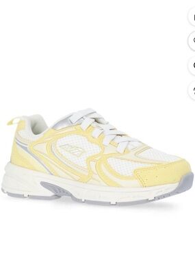 Avia Yellow & White Athletic Sneakers